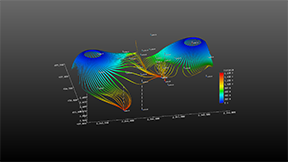 Streamtubes Created Using 3D Head Data