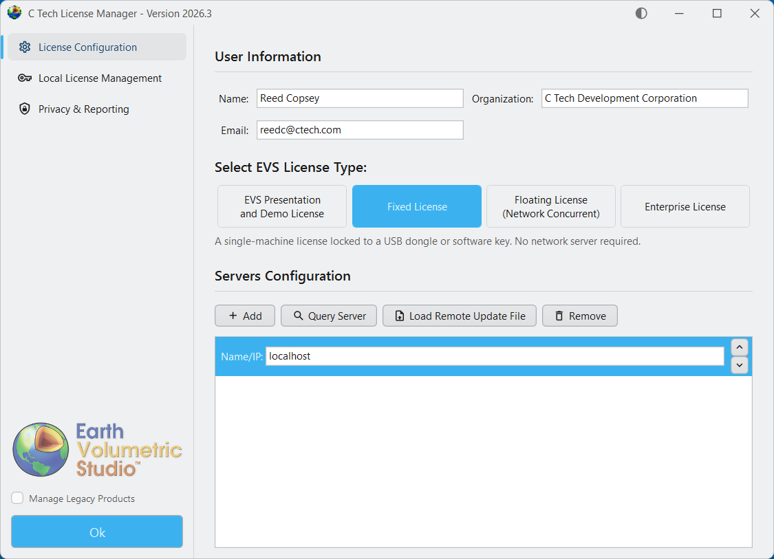 Fixed License options