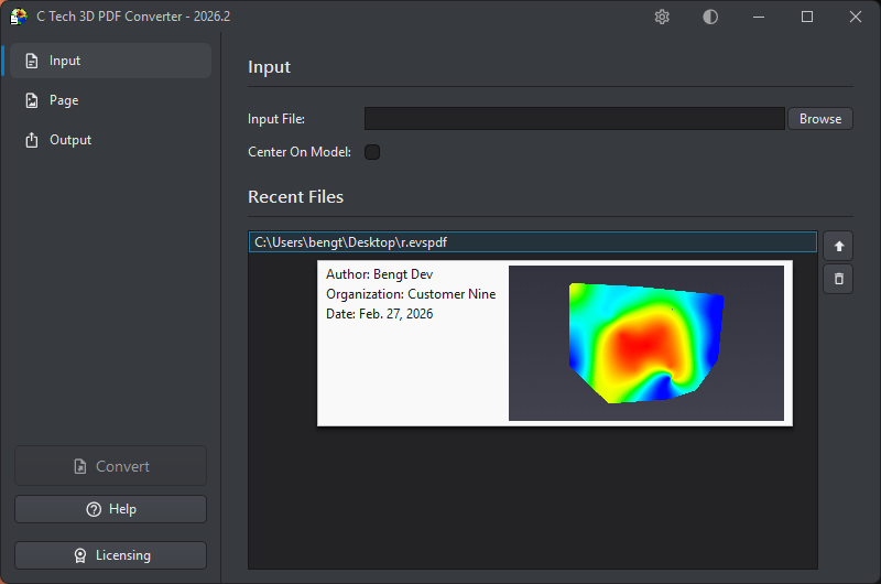 File preview tooltip