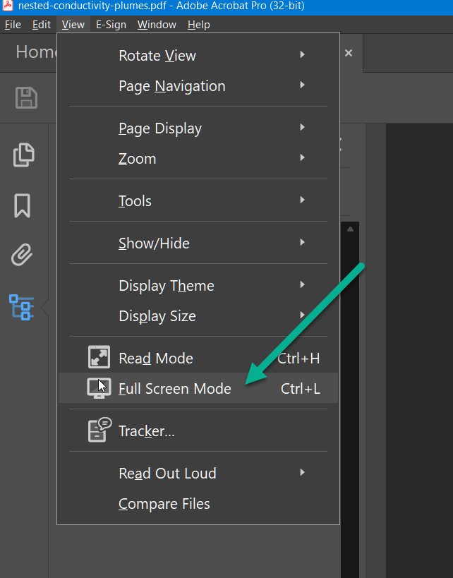 Use Full Screen from the View menu instead