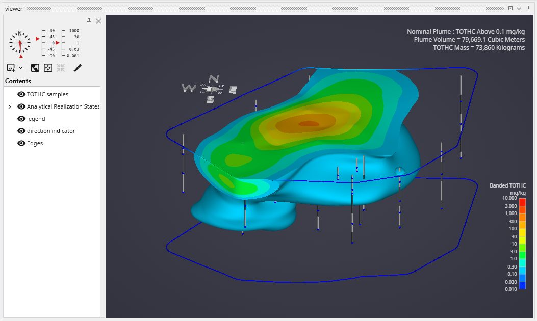 The EVS Viewer window with its user interface sidebar.