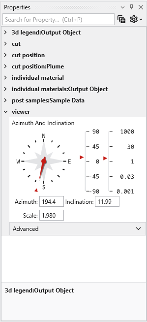 Application Properties with all groups collapsed.