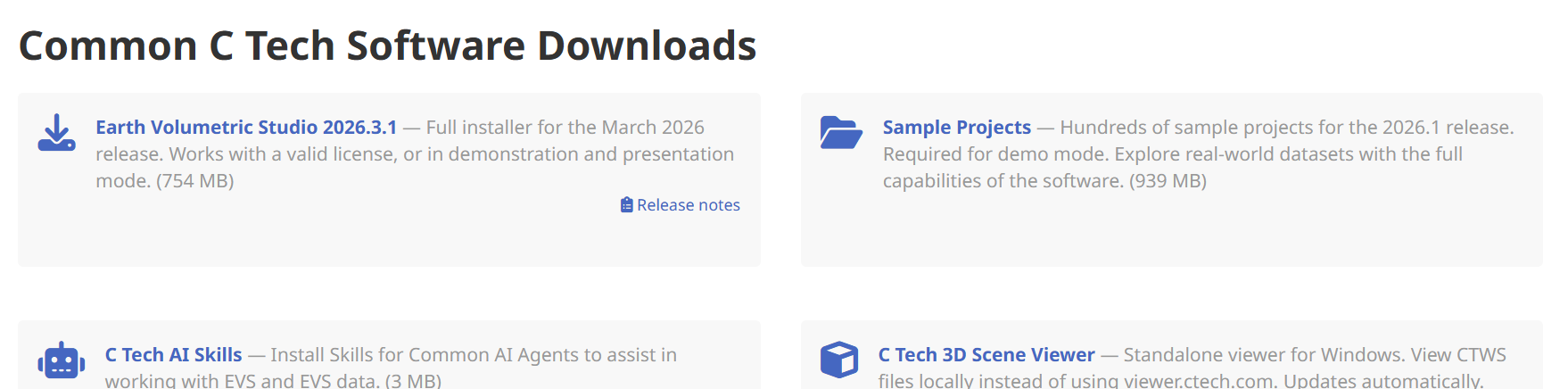 Sample Projects on the C Tech downloads page