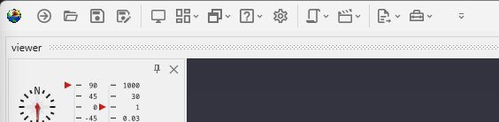 Toolbar displayed in the application title bar.