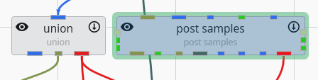 Editable module with a green border