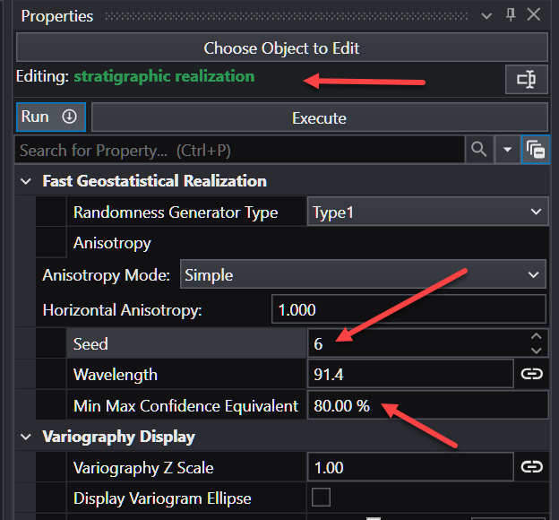 Stratigraphic realization module