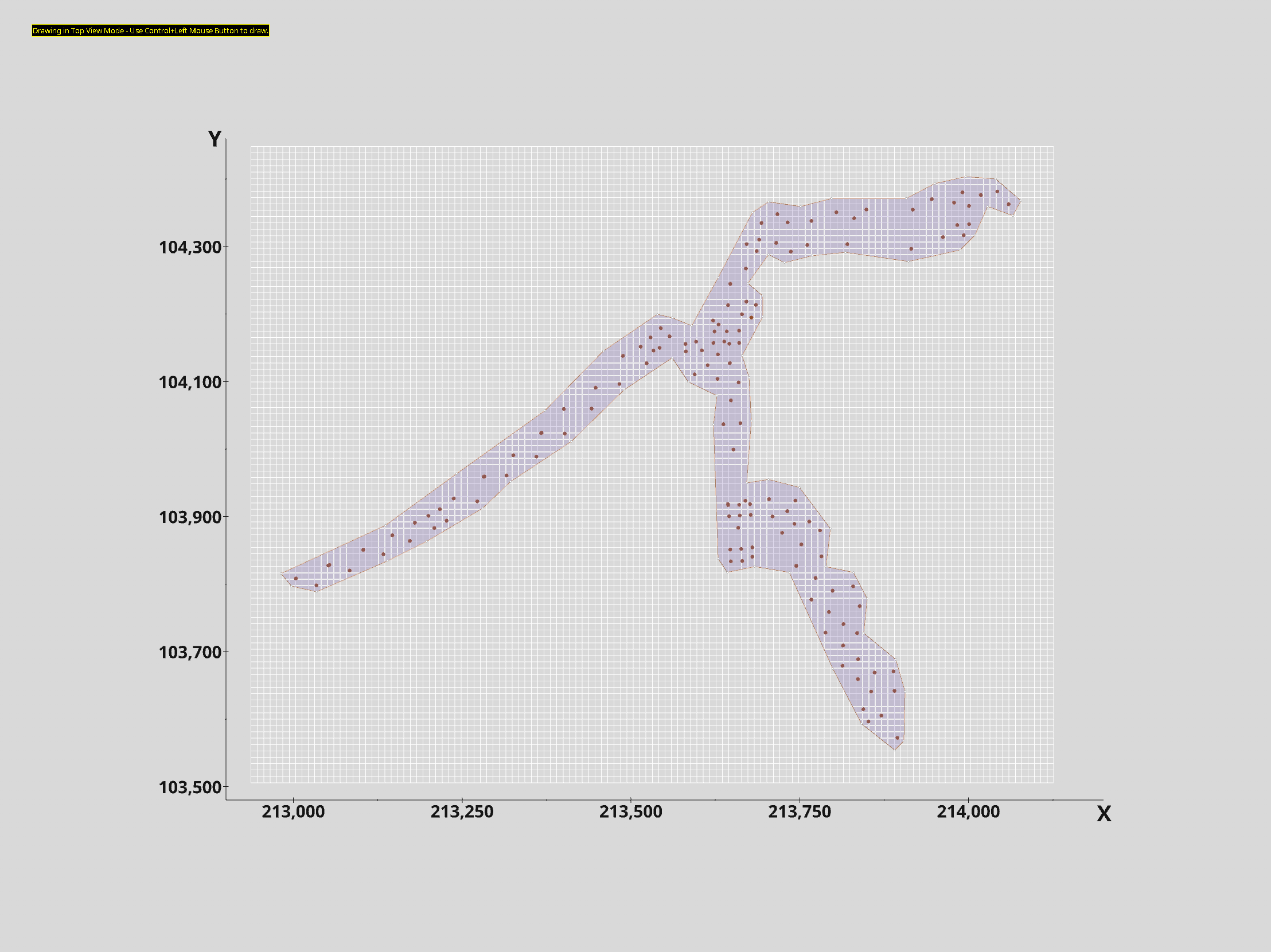 Triangulated polygon overlay