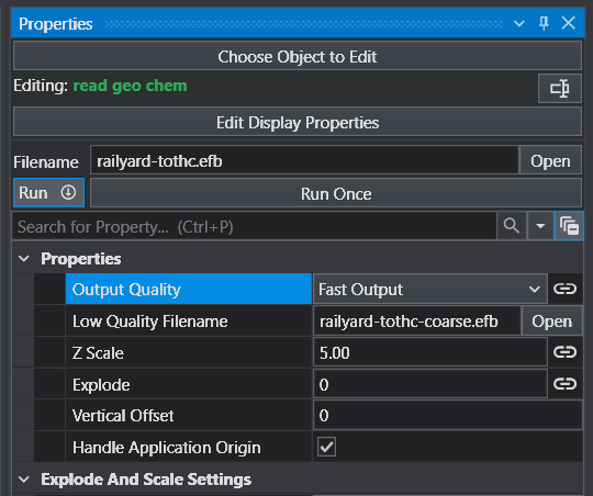 Read EVS field quality settings