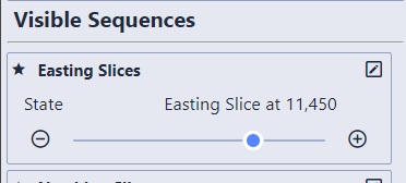 Visible sequences in Scene Properties